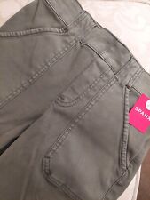 Spanx Stretch Twill Skinny Cargo Pants Size Small Desert Dune Pull On