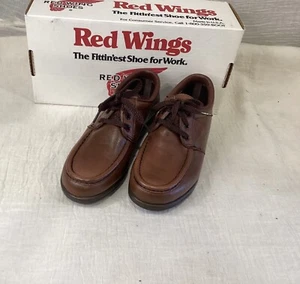 RED WING Made in USA 8601 BROWN DUNOON MOC TOE LACE UP OXFORD NEW in Box NIB - Picture 1 of 8