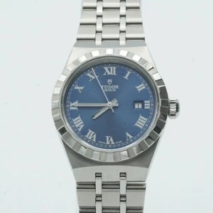 TUDOR ROYAL AUTOMATIK DAMEN UHR 28300 28MM STAHL PAPIERE VOM 2021 BLAU - Bild 1 von 11