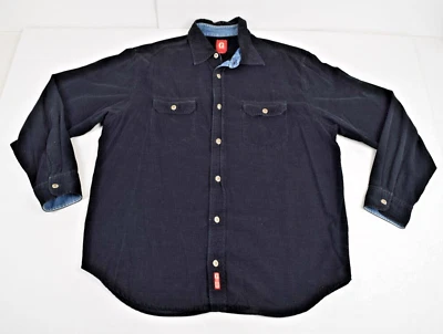 Vintage Shirt Guess American Tradition Size L/XL 90s Soft Black Corduroy LS - Image 1 of 4