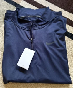 Top de entrenamiento para hombre Nike Pro Dri-FIT DM5503-451 1/4 cremallera azul marino talla XXL. Nuevo con etiquetas - Imagen 1 de 10