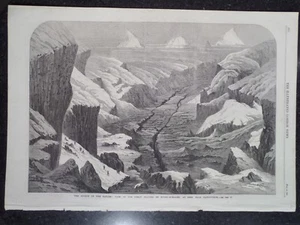 Glacier Soomeroo Purbut or Rudru-Himaleh Mimalayan Mountains 1866 - Picture 1 of 1