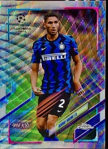 2020-21 Topps Chrome Steve Aoki /?Achraf Hakimi White Wave 23/25 Neon Future IV - Imagen 1 de 2