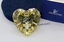 Swarovski Heart -Anna's Slipper Title Plaque Paperweight Crystal NEW 662036