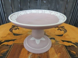Rare Unusual Antique Wedgwood Lilac Dip Jasperware Footed Pedestal Compote Dish - Picture 1 of 8