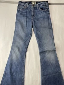 Current Elliott Jeans Womens 25 Fits 26x34 High Waist Bell Bottom Denim Flared - Picture 1 of 12