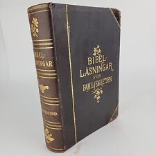 Bibellasningar For Familjekeretsen Illustrated Swedish Bible Study 1892 Antique 