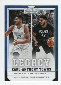 Panini Contenders 2017 Draft Picks Legacy Karl Anthony Towns Timberwolves #19 - Imagen 1 de 7