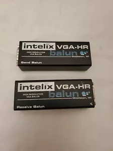 Intelix VGA-HR High Resolution VGA Balun Send & Receive VGA-HR Set - Picture 1 of 5