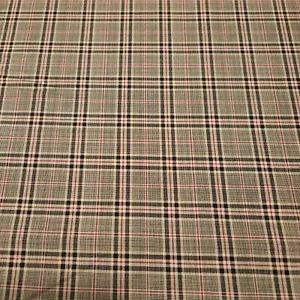 31" Cat Tales Deborah Edwards Northcott Printed Tan Black Red Plaid - Picture 1 of 4