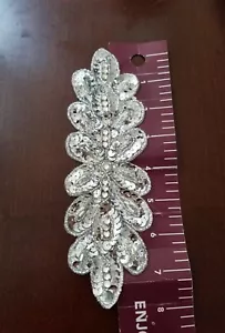 Applique Abbellimento Sposa Passamaneria Perla Costume Costumi - Foto 1 di 3