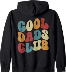 Funny Dad Cool Father Father's Day Retro Dad Cool Dads Club Zip Hoodie - Picture 1 of 2