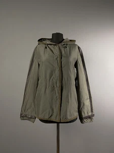 Giacca a vento antipioggia S Max Mara donna verde kaki softshell con cappuccio US 6 - Foto 1 di 13