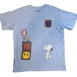 Peanuts Youth Medium T-shirt With Snoopy wood stock charley brown - Picture 1 of 5