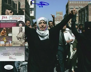 Tawakkol Karman Signed 8x10 Photo w/ JSA COA Nobel Peace Prize Tawakel Yemen 2 - Picture 1 of 2