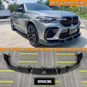 Kits de carrocería de alerón labial de parachoques delantero de fibra de carbono real para BMW F96 X6M 2020-2023 - Imagen 1 de 22
