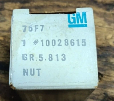Nuevo NOS GM tuerca de rueda 10028615 Chevy Camaro Corvette Pontiac Firebird Foto 1 de 3