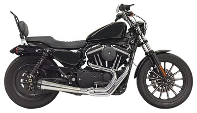 Bassani Road Rage Upswept Megaphone Chrome 2-into-1 Exhaust System (1X52R) - Image 1 of 2