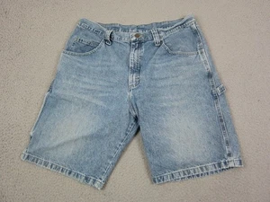 Pantalones Cortos de Jean Wrangler De Colección Para Hombres 36 Azul Denim Algodón Y2K Carpintero Sueltos - Imagen 1 de 10