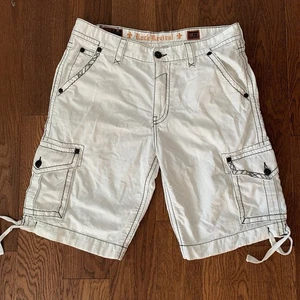 Pantalones Cortos Carga Rock Revival Para Hombre Calce Clásico Bordados 38 12” Y2K - Imagen 1 de 11