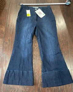 Shaft Jeans Stella Denim Wide Leg Stretch Jeans Women Size 31 Italy NEW Y2K - Picture 1 of 13