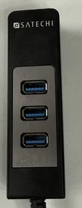 Satechi ST-U3B1N USB3.0 3 Port Hub Plus Gigabit Ethernet Mac 0023563c4376. - Picture 1 of 6