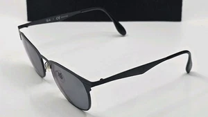Ray Ban RB3538 186/71 Clubmaster eckige Sonnenbrille schwarz 53 19 145 NUR RAHMEN - Bild 1 von 6