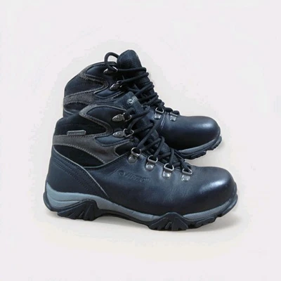 Hi Tec Junior Oakhurst Trail Senderismo Talla UK 2 Impermeable Cuero/Botas Syn Foto 1 de 4