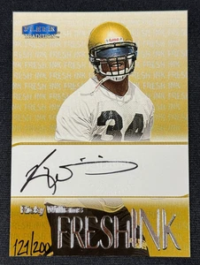 Ricky Williams Auto On Card /200 Fresh Ink 1999 Fleer Skybox Football Dolphins - Bild 1 von 2