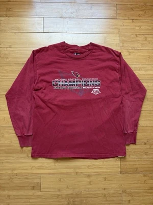 Camiseta roja manga larga campeones de la conferencia de los Arizona Cardinals 2008 talla grande Foto 1 de 4
