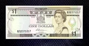 1987 FIJI - 1 DOLLAR - P#86 - UNC - CO2 - Picture 1 of 2