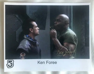  Foto firmata KEN FOREE 8"x10" BABILONIA 5 Alba dei morti -Autografata di persona - Foto 1 di 2