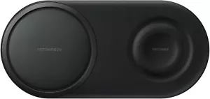 SAMSUNG Wireless Charger DUO Pad, Fast Charge 2.0 - BLACK - Picture 1 of 3