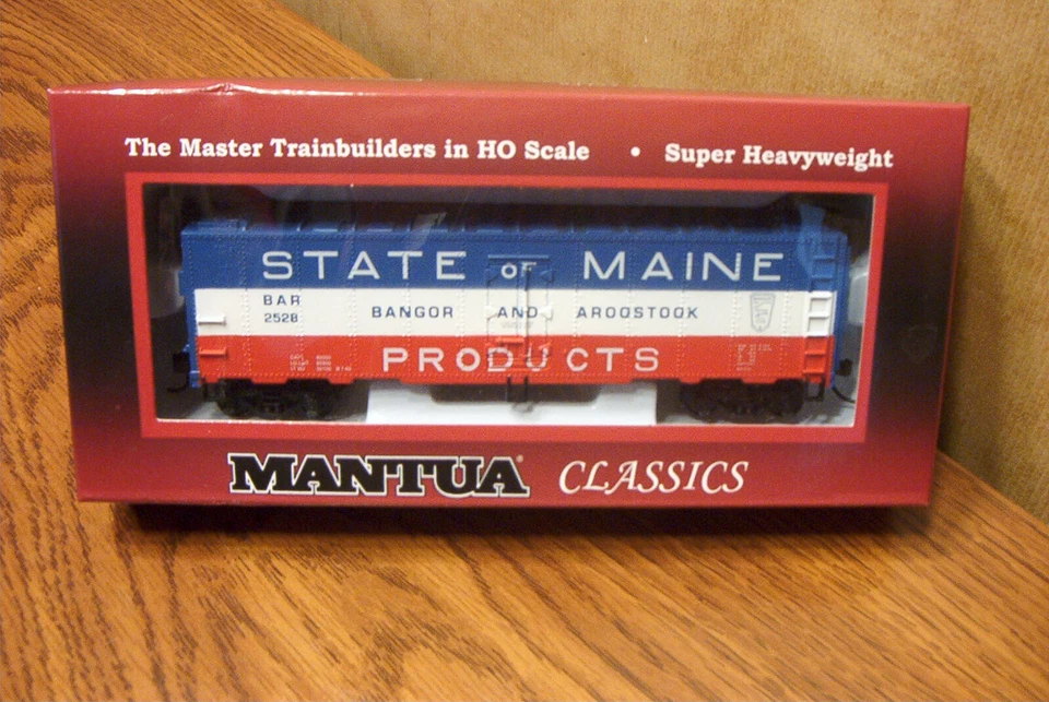 MANTUA CLASSICS/MRC 41' STEEL REFRIGERATOR CAR BANGOR & AROOSTOOK #2528 HO SCALE - Image 1 of 1