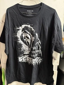 NEW Scream Ghost Face T- Shirt XL Black What’s Your Favorite Scary Movie Horror - Picture 1 of 5