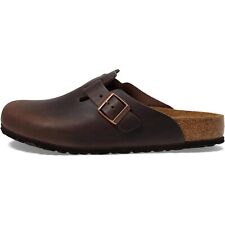 Birkenstock 860131 Boston Suede Clogs, Habana Oiled Leather, Size Options