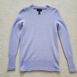 AQUA Cashmere Lilac Purple 100% Cashmere Sweater szXS - Picture 1 of 12