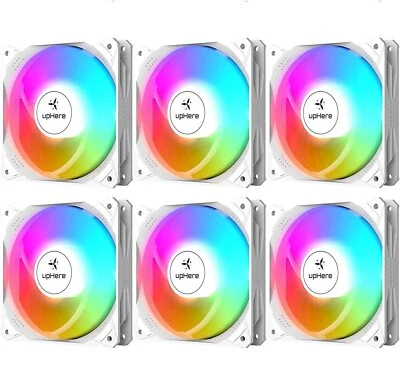 upHere 120mm RGB Case Fan5V ARGB LED Addressable Motherboard SYNCUltra Quiet ... - Image 1 of 4