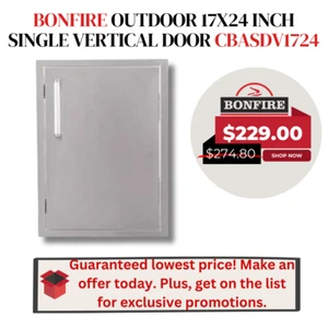 Bonfire 17-inch Stainless Steel Single Access Door Vertical for Outdoor Kitchen - Picture 1 of 9