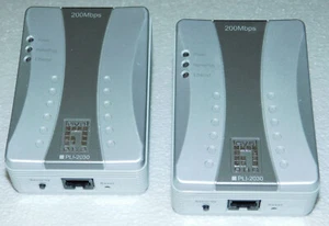 2x Level One PLI-2030 dLAN 200Mbps Powerline Adapter LAN Netzwerk PowerLAN - Bild 1 von 4