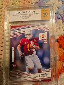brock purdy rookie card graded CGS 10 - Picture 1 of 5