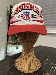 VTG 90s Logo Athletic SF 49ers Diamond Cut OSFA Pro Line Authentic Snapback Hat