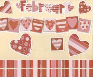 "FEBRUARY" CALENDAR SETS ~ MY MINDS EYE SEASONS - Picture 1 of 4