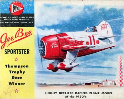 1/32 PYRO Gee-Bee Sportster  Thompson Trophy Racer All Parts No Box Vintage 1958 - Image 1 of 4