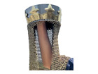 Casque couronne royale roi Arthur avec chaîne armure mail casque SCA LARP ventilateur de cosplay