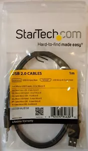 Micro USB Cable - 1m StarTech.com A to Micro B (UUSBHAUB1M) - Picture 1 of 1