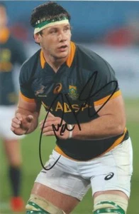 SOUTH AFRICA & ULSTER RUGBY UNION: MARCELL COETZEE SIGNED 6x4 ACTION PHOTO+COA - Picture 1 of 1