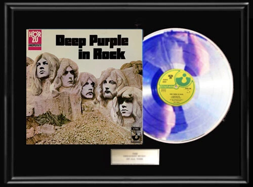 DEEP PURPLE IN ROCK  WHITE GOLD SILVER PLATINUM TONE RECORD RARE NON RIAA AWARD Foto 1 de 1