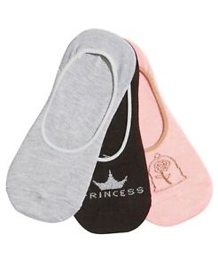 3 Pairs Booties DISNEY 3 Pack Princess Icon Liner Socks Cinderella $15 NWT ZA253