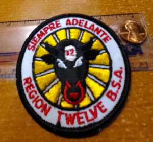 BSA . Region 12 patch, plastic backing 1980's {ww} - Picture 1 of 2